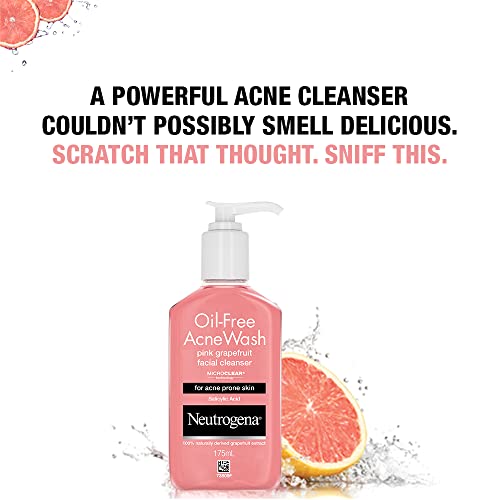 Neutrogena Pink Oil-Free Acne Wash Facial Cleanser, 175ml