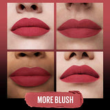 Maybelline Color Sensational Ultimatte Matte Lipstick - Non-Drying, Intense Color Pigment, More Blush, Rose Pink, 1 Count