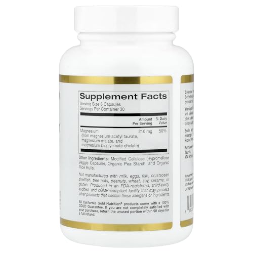 California Gold Nutrition Triple Magnesium Complex - 70mg Multi-Form Formula