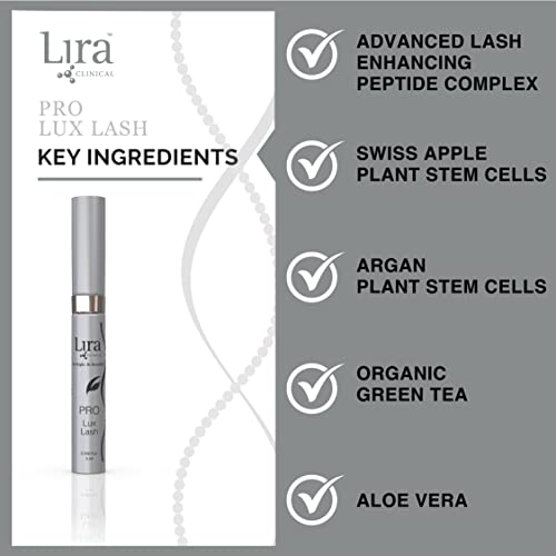 Lira Clinical Pro Lux Lash - Eyelash Growth Serum with Plant Stem Cells - 0.17 Ounce