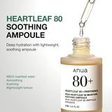 Heartleaf Korean Soothing Ampoule – Glass Skin, Hydration, Gentle Formula, Vegan & Non-Greasy