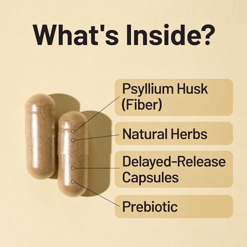 NatureWise Total Colon Care Fiber Cleanse with Herbal Laxatives, Prebiotics, & Digestive Enzymes for Healthy Elimination, Safe Digestion & Weight, Detox, & Gut Health [1 Month Supply - 60 Count]