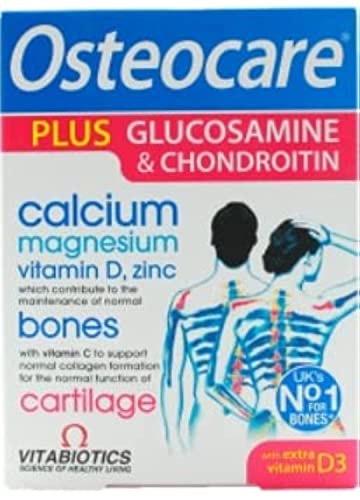 Centrum Vitabiotics Osteocare Glucosamine & Chondroitin 60 Tablets, UK Made for Joint Health
