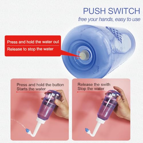 Nasal Irrigation System with 300ml Sinus Rinse Bottle & 20 Salt Packets - BPA-Free for Adults & Kids