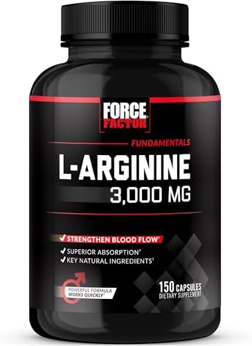 Force Factor, L-Arginine, 3,000 mg, 150 Capsules (600 mg per Capsule)