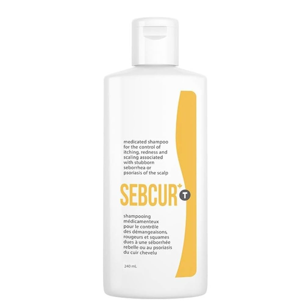 Sebcur T Coal Tar Shampoo - Relief for Itching from Eczema & Psoriasis - 240ml