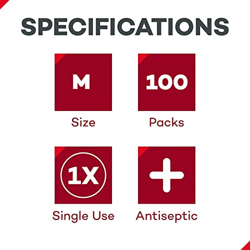 Dealmed Povidone Iodine Prep Pads 10% – Individually Sealed for Wound Care and First Aid Kits, 100/Box (Pack of 1)