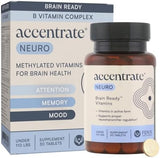 Methylated B Complex Brain Supplement for Focus & Mood | MTHFR Support | L-Methylfolate & Methyl-B12