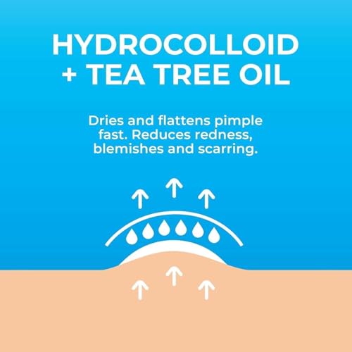 ALMEKAQUZ 108Pcs Hydrocolloid Acne Patches with Tea Tree Oil - Vegan & Cruelty-Free Pimple Treatment