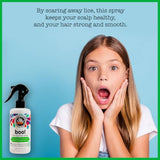 SoCozy Boo! Lice Scaring Spray for Kids Hair - No Parabens or Sulfates