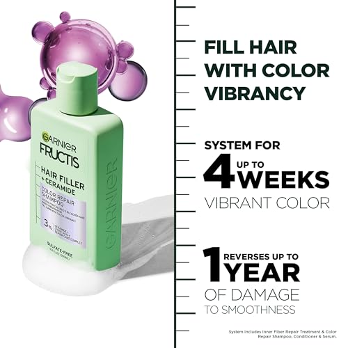 Garnier Fructis Hair Filler Color Repair Shampoo with Ceramide - 10.1 Fl Oz