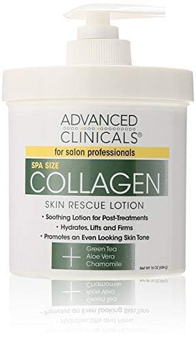 Advanced Clinicals Collagen Skin Rescue Lotion: Intense Hydration & Firming