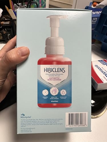 HIBICLENS Antimicrobial Skin Liquid Soap with Foaming Pump - 16 fl. oz (Pack of 2)