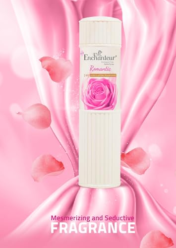 Enchanteur Romantic Perfumed Talc: Luxurious Rose & Jasmine Scent