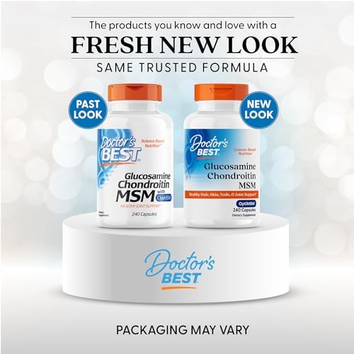 Doctor's Best, Glucosamine Chondroitin MSM with OptiMSM®, 240 Capsules