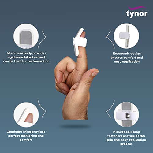 Tynor Mallet Finger Splint - Universal Size (Silver)