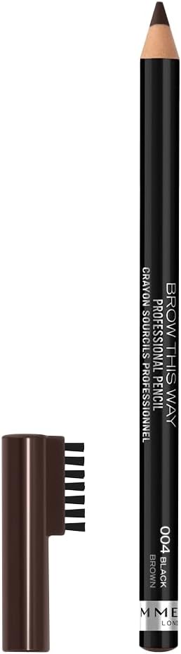 Rimmel Brow This Way Eyebrow Pencil - Black Brown (004)