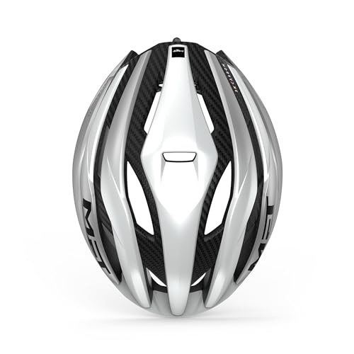 MET Trenta 3K Carbon MIPS Cycling Helmet - White/Grey