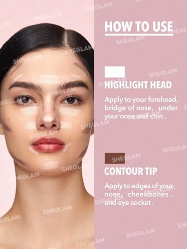 SHEGLAM Fine Line 2-in-1 Nose Contour & Highlight Pen - Chestnut