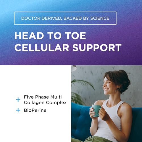 Multi Collagen Complex Capsules (Types I, II, III, V & X) - Grass-Fed Peptides (90 Caps)