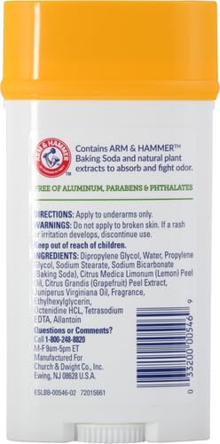 ARM & HAMMER Sweat Remover Clean Essentials Deodorant - 71g