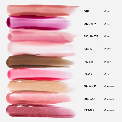 Saie Glossybounce™ High-Shine Lip Gloss Oil - Playful Pink