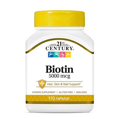 21st Century Super Potency Biotin - 5000 mcg, 110 Capsules