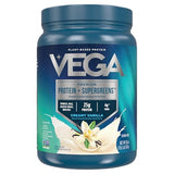 Vega Protein & Greens Creamy Vanilla Vegan Powder - 25g Plant Protein + Veggies, 11 Servings, 1.2lbs