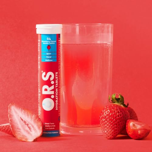 O.R.S Hydration Tablets - Strawberry Flavor (24 Tablets)