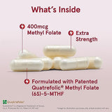 Jarrow Formulas Extra Strength Methyl Folate 400 mcg, Dietary Supplement for Cardiovascular and Neurologic Health Support, 60 Veggie Capsules, 60 Day Supply