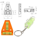 [4 Pack] Horizontal Bubble Level Set - Cross Check Levelers for Picture Hanging