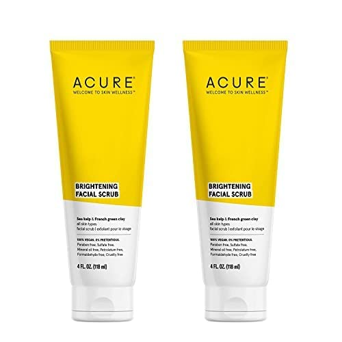 ACURE Organics Brightening Facial Scrub - 2 Pack