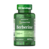 Puritan's Pride Berberine 500mg Capsules - 60 Count for Metabolic Support