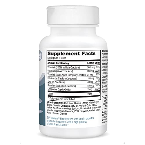 21st Century Healthy Eyes with Lutein - 60 Tablets