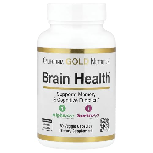 California Gold Nutrition Brain Health with A-GPC - 60 Veggie Capsules