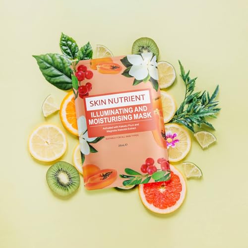Illuminating & Moisturising Face Mask - Brightening Hydrating Sheet Mask for Radiant Skin