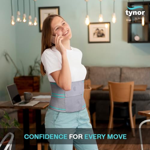 TYNOR Abdominal Support Belt - Large, Grey