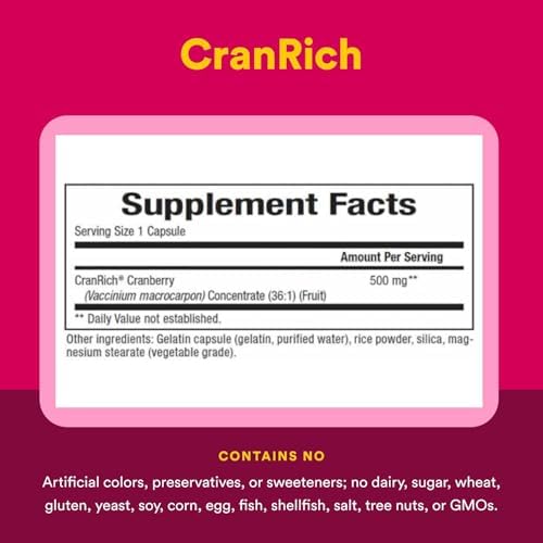CranRich Super Strength Cranberry Concentrate - 180 Capsules