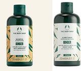 The Body Shop Ginger Shampoo & Conditioner Set (250ml each) - Vegan, Anti-Dandruff