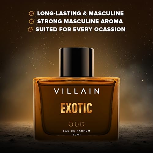 Villain Oud Perfume for Men - Masculine Long-Lasting Eau De Parfum 50ml