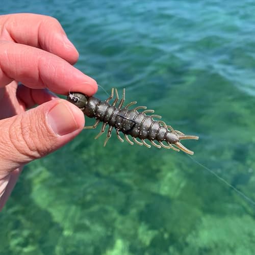 Great Lakes Finesse Juicy Hellgrammite Soft Plastic Fishing Lure - Meltdown