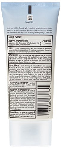 Neutrogena Ultra Sheer Dry Touch Sunscreen SPF 45 - Lightweight, Non-Greasy, Broad Spectrum Protection (3.0 fl. oz, 88ml)