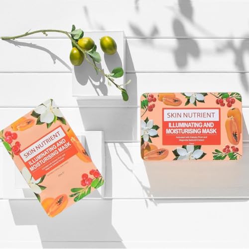 Illuminating & Moisturising Face Mask - Brightening Hydrating Sheet Mask for Radiant Skin