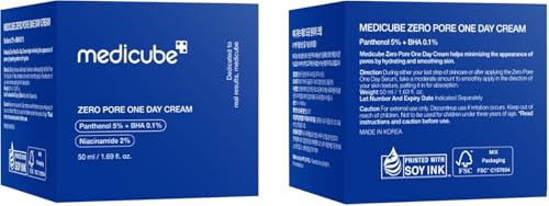 MEDICUBE Zero Pore One Day Cream 50ml - Fast-Acting Pore Refiner & Oil Controller