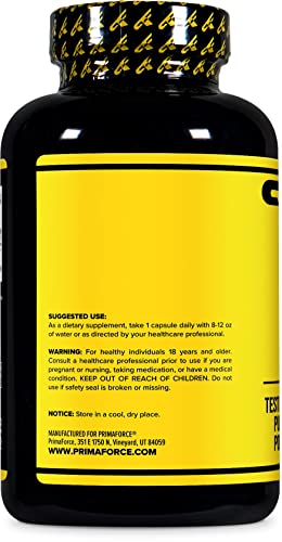 Primaforce Turkesterone 600mg 90 Capsules - Natural Anabolic Non-GMO Gluten-Free Muscle Builder