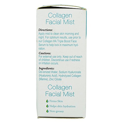 Hyalogic SPA Collagen Face Mist with Hyaluronic Acid - Hydrating & Firming Spray for Radiant Skin, 2 Fl oz