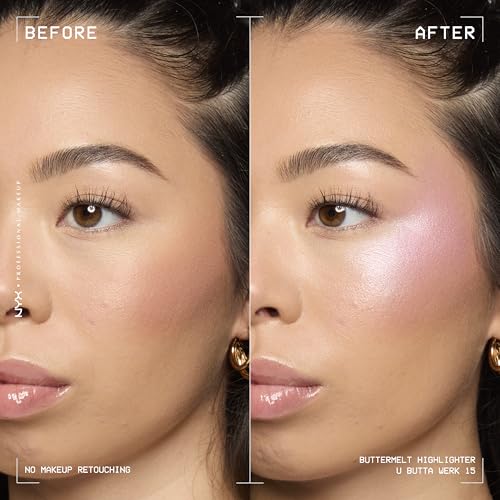 NYX Professional Makeup Buttermelt Highlighter - 12 HR Wear, Fade & Transfer Resistant