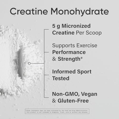 Sports Research Creatine Monohydrate - 500g Unflavored Micronized Powder for Muscle Strength & Recovery
