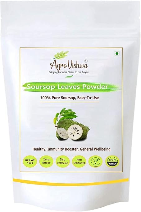 100% Pure And Natural Soursop (Graviola) Leaves Powder | Immune Support | 100g
