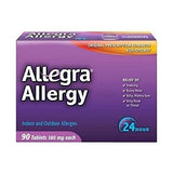 Allegra Allergy Original Prescription Strength 180mg - 90 Count Non-Drowsy Fast-Acting Relief